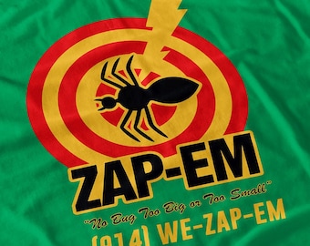 Zap-Em Shirt - MIB Pest Control Truck 90s Movie Inspired Tee