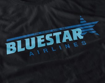 Bluestar Airlines Shirt - Wall Street Movie Tee