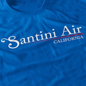 Santini Air California Shirt - Retro 80s Helicopter Pilot TV Show Tee