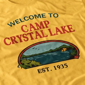 Camp Crystal Lake Counselor-skjorta - Retro 80-tals skräckfilmströja