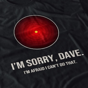 Hal 9000 Shirt - Space Odyssey Retro Sci-Fi Movie Tee