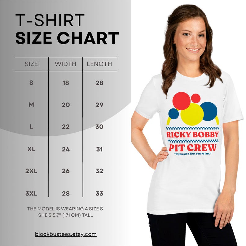 Chemise Ricky Bobby Pit Crew - T-shirt drôle de film de course de voitures image 4