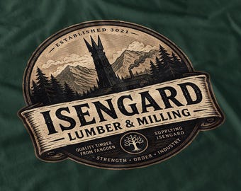Isengard Lumber & Milling Shirt - Epic Retro Fantasy Movie Tee