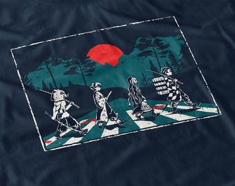 Abbey Road Manga Parody Shirt - Inspired Japanese Anime Tee