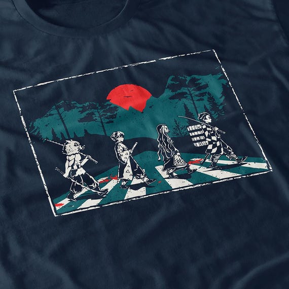 Abbey Road Manga Parody Shirt - Inspired Japanese Anime Tee