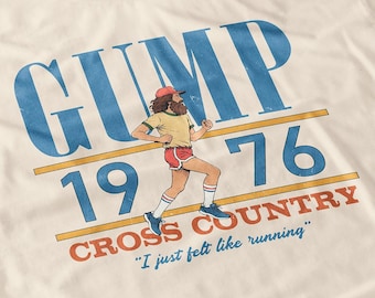 Gump 1976 Cross Country Running Club Shirt - Vintage Running Movie Inspired Tee