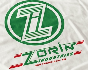 Zorin Industries Shirt - Retro 80s Spy Film Movie Tee