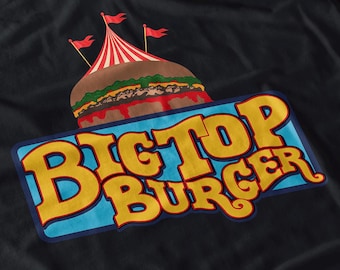 Big Top Burger Shirt - Killer Clowns Scary Movie Graphic Tee