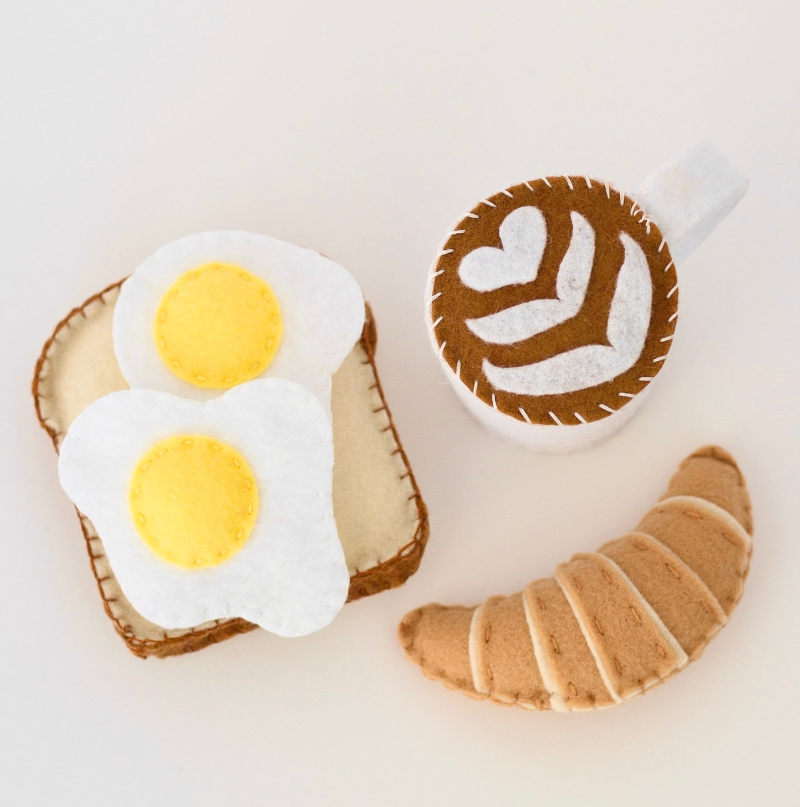 Felt Food Breakfast Set Felt Play Food Play Kitchen Play Etsy