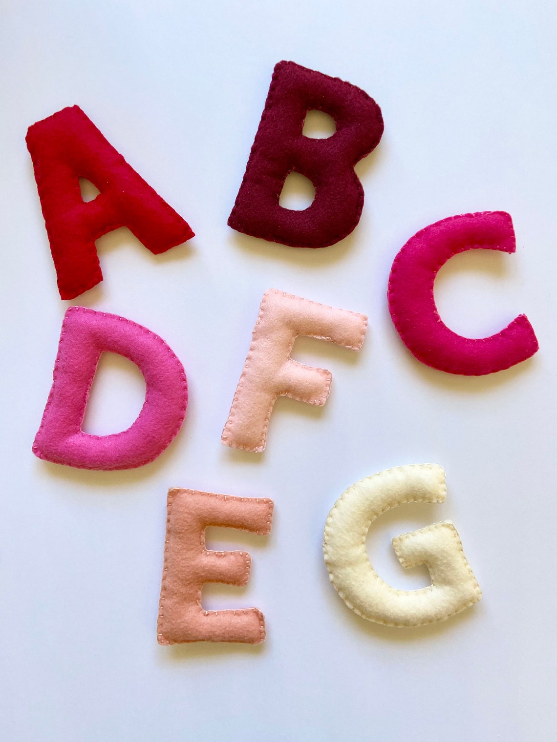 Felt Alphabet Letters For Kids Puffy Alphabet Set Etsy