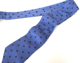 Vintage Krawatte - Sommer blau Krawatte von Jsaco - alle Seide, Made in Italy - Vatertag / Geschenk für Papa / Geschenk für Mann / für ihn / Menswear