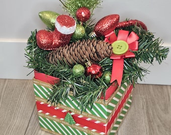 Christmas Box Centerpiece