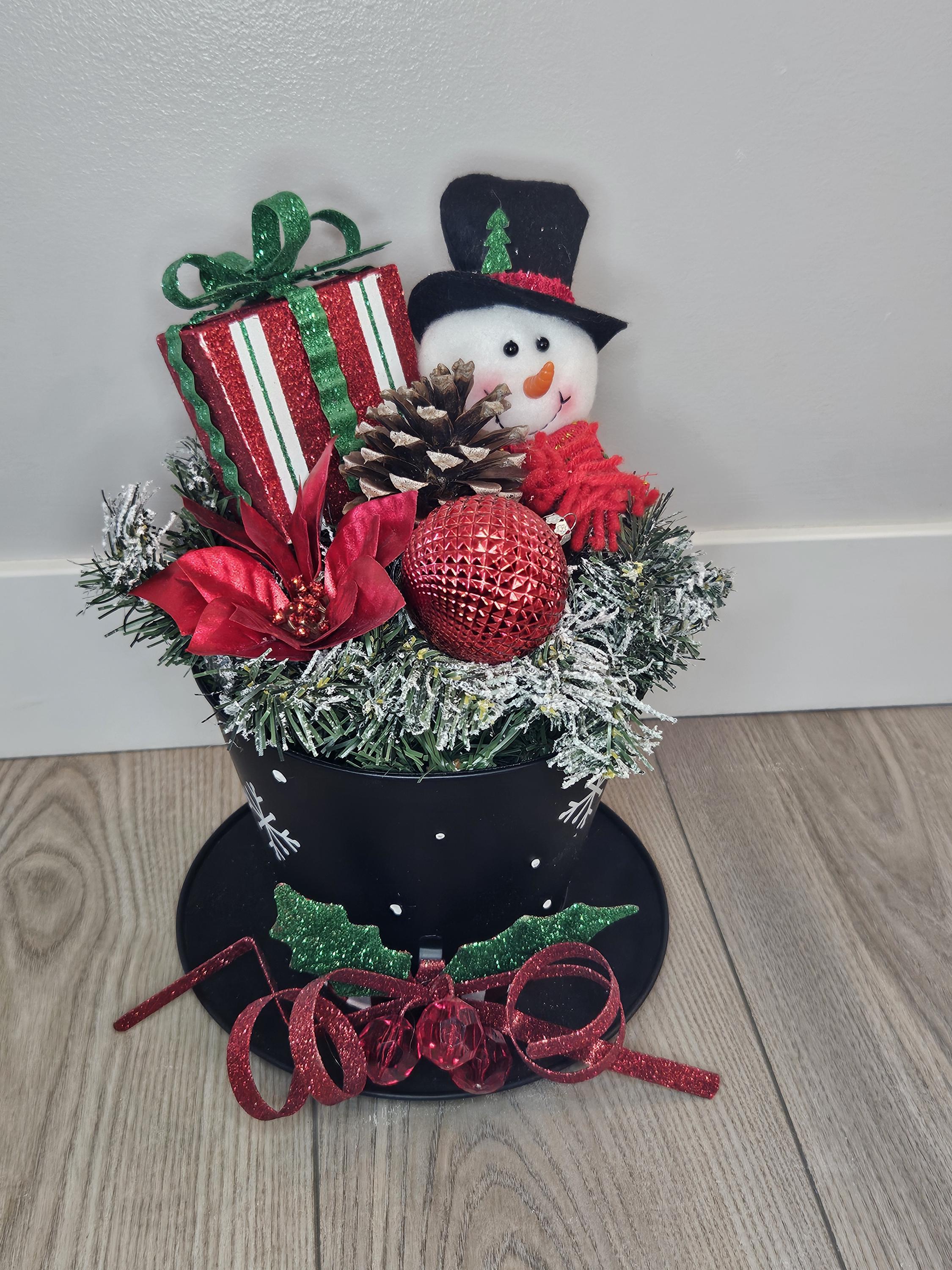 Large Snowman Hat Centerpiece