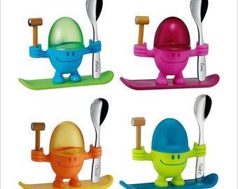 WMF McEgg egg cup with spoon including engraving