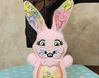 Bunny Rabbit Stuffie - Small 6.5" - Handmade Stuffed Animal Bunny Stuffy Toy Plushie - Farm Animal Gift - Child's Gift - Children's Toys