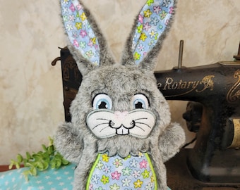 Bunny Rabbit Stuffie - Large 16" - Handmade Stuffed Animal Bunny Stuffy Toy Plushie - Farm Animal Gift - Child's Gift - Children's Toys