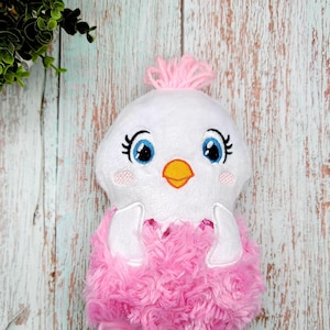 Stuffed Animal - Chick in Egg - Handmade Stuffed Animal Chicken Stuffy Toy Plushie - Farm Animal Gift - Child&#39;s Gift - Children&#39;s Toys