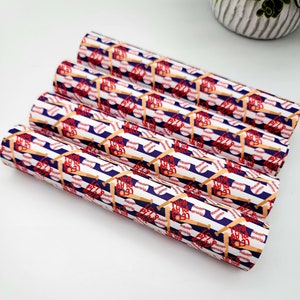 Baseball Faux Leather Sheet