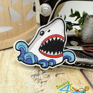 Shark Patches - Iron on - Sew On Patches