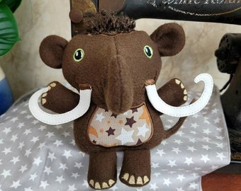 Wooly Mammoth Stuffie - Handmade Stuffed Animal Elephant Stuffy Toy Plushie - Stuffed Animal Gift - Child's Gift - Children's Toys