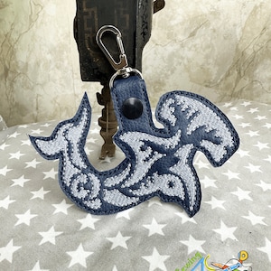Hammerhead Shark Keychain Accessory