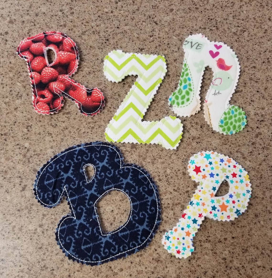 Fabric Alphabet Letters Fabric Letters Alphabet for Etsy