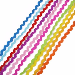 Rik Rak Ribbon 8mm Multicolor Terylene Ribbon Ric Rac Zig Zag Ribbon ...