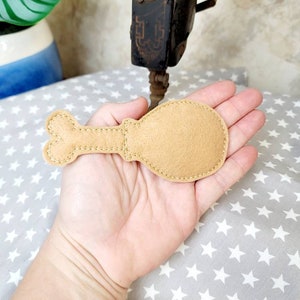 Embroidered felt play food - chicken drumstick set - pretend play kitchen
