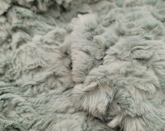 Wintergreen Faux Fur - 0.5" Long Pile Faux Fur Fabric, Soft Luxurious Mongolian Animal Fur, Fursuit & Costume Material DIY Crafts