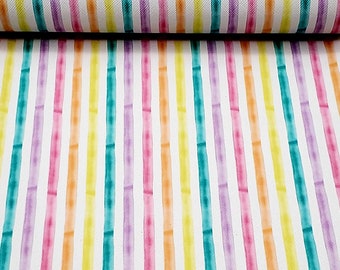Pastel lines - Printed Vinyl - printed Faux Leather Vinyl Sheets R610-G
