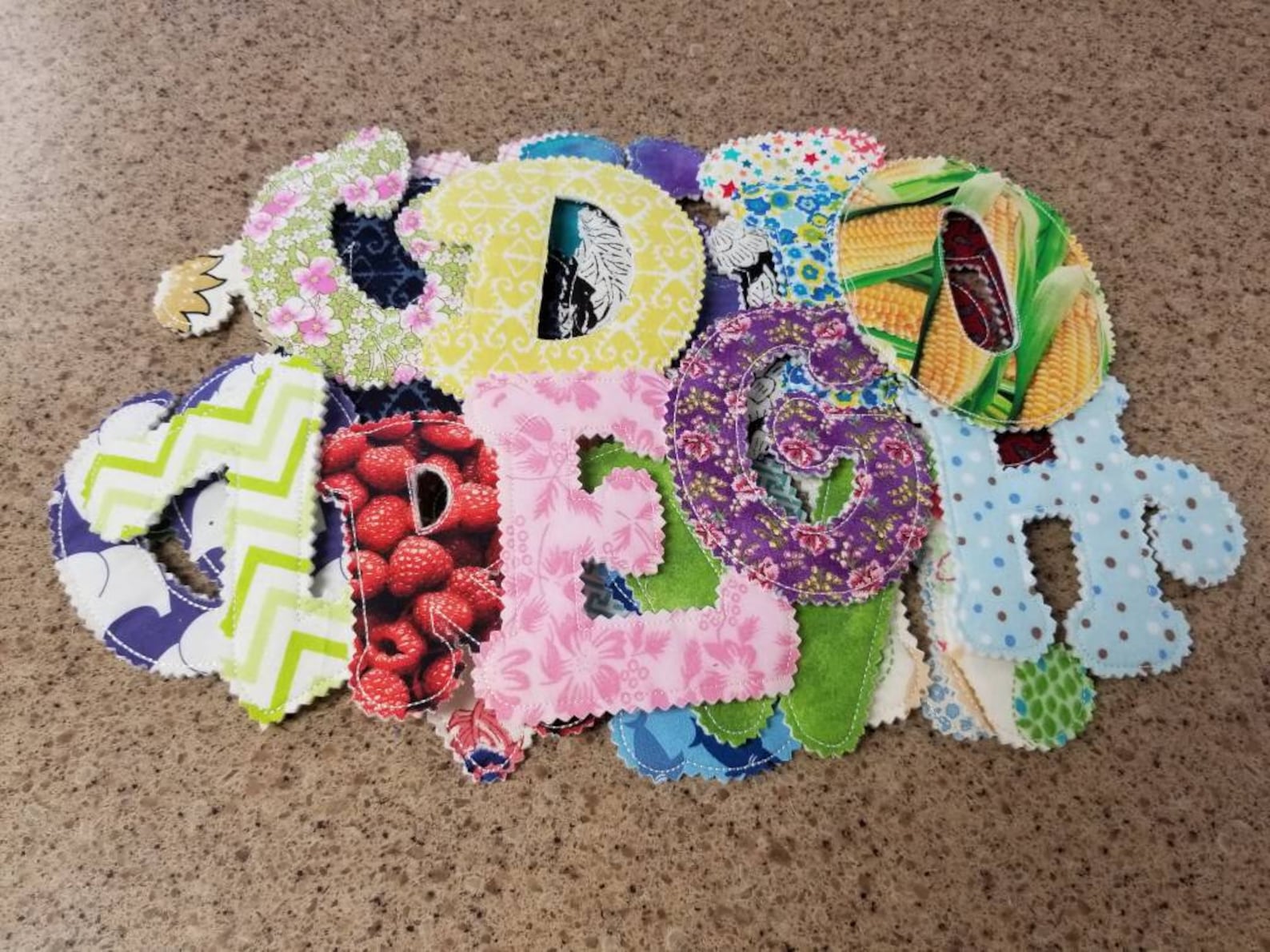 Fabric Alphabet Letters Fabric Letters Alphabet for Etsy