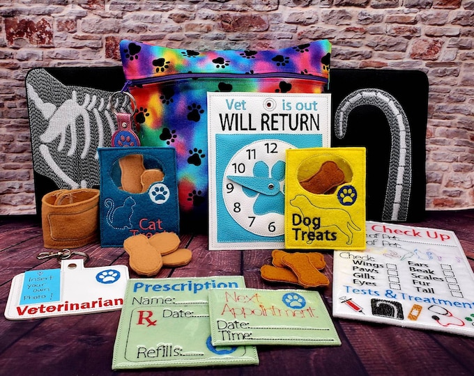 Veterinary Pretend Play Set - Vet Set - Pretend Play - Toddler Learning ...