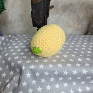 Pretend Play Food - Lemons - Crochet Play Food - Farmer&#39;s Market Food - Felt Play Food
