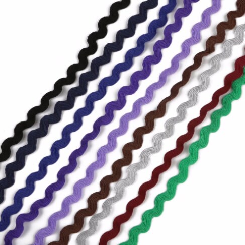 Rik Rak Ribbon 8mm Multicolor Terylene Ribbon Ric Rac Zig Zag Ribbon ...