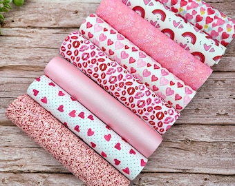 Faux Leather Sheets - Valentines Day Themed - Faux Leather - Vinyl Sheets - Synthetic Leather - R284