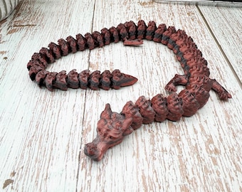 Articulated Dragon - 3D printed - Red and Black Dragon
