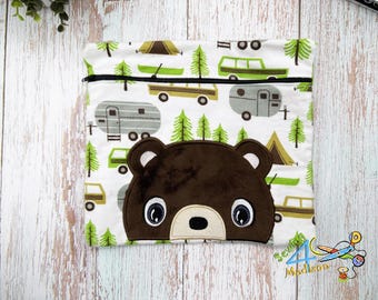 Bear Zippered Bag - Storage Bag