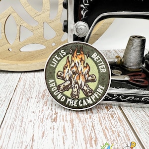 Camping Patches - Iron on - Sew On Patches