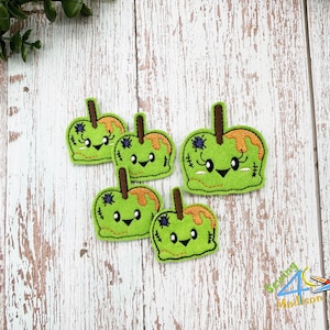 Frankenstein Apple Feltie, Halloween Feltie, Felties, Apple Felties, Halloween Felties, Cut Felties, Animal Feltie Spooky Feltie