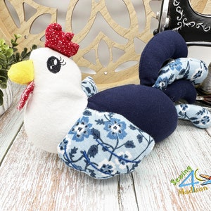 Chicken Stuffie Handmade Stuffed Animal Bird Stuffy Toy Plushie - Farm Animal Gift - Child&#39;s Gift - Children&#39;s Toys