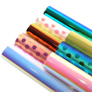 Glossy Iridescent Faux Leather Sheets