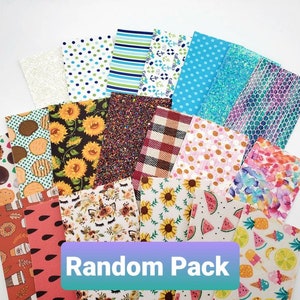Faux Leather Scrap Pack 10-20-30 pieces multiple options