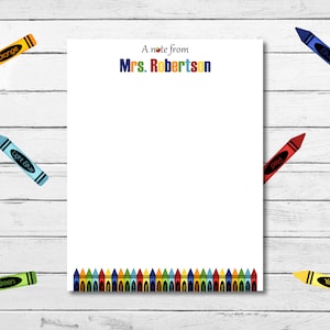 Personalized Teacher Notepad, Handmade Custom Teacher Notes, 48 page Educator Memopad, Teacher Appreciation Gift, School Christmas Gift