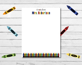 Personalized Teacher Notepad, Handmade Custom Teacher Notes, 48 page Educator Memopad, Teacher Appreciation Gift, School Christmas Gift