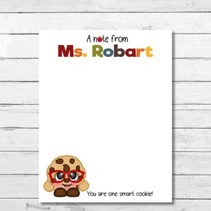Bloc-notes personnalisé pour enseignant, notes personnalisées faites main pour enseignant, bloc-notes enseignant de 48 pages, cadeau de remerciement pour enseignant, cadeau de Noël pour l'école