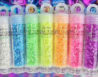 Neon Lights Miyuki Delica Seed Bead Kit – Jewelry Making & Beadwork