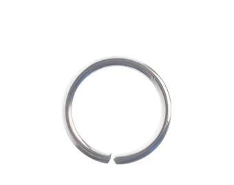 Anillas de acero inoxidable de 8 mm (100 unidades) / Diámetro interior de 6 mm / Componentes para joyería / Resistentes al deslustre / Materiales para joyería DIY