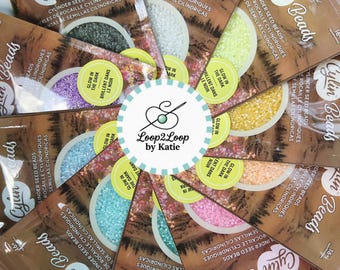 Glow Stick Cylin™ Bead Collection * 10 Glow-in-the-Dark Colours • 11/0 Cylin™ Cylinder Seed Beads • 250g Total