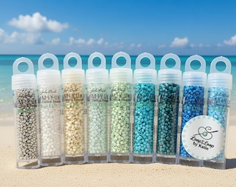 Kit de cuentas de semillas Miyuki Delica Turquoise Dream: materiales para hacer joyas