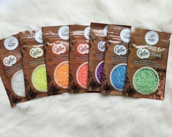 Neon Summer Cylin Bead Collection 175g | 11/0 Cylinder Seed Beads | Bright Bead Kit | Jewelry Making Supplies | Bead Embroidery | 7 Colors